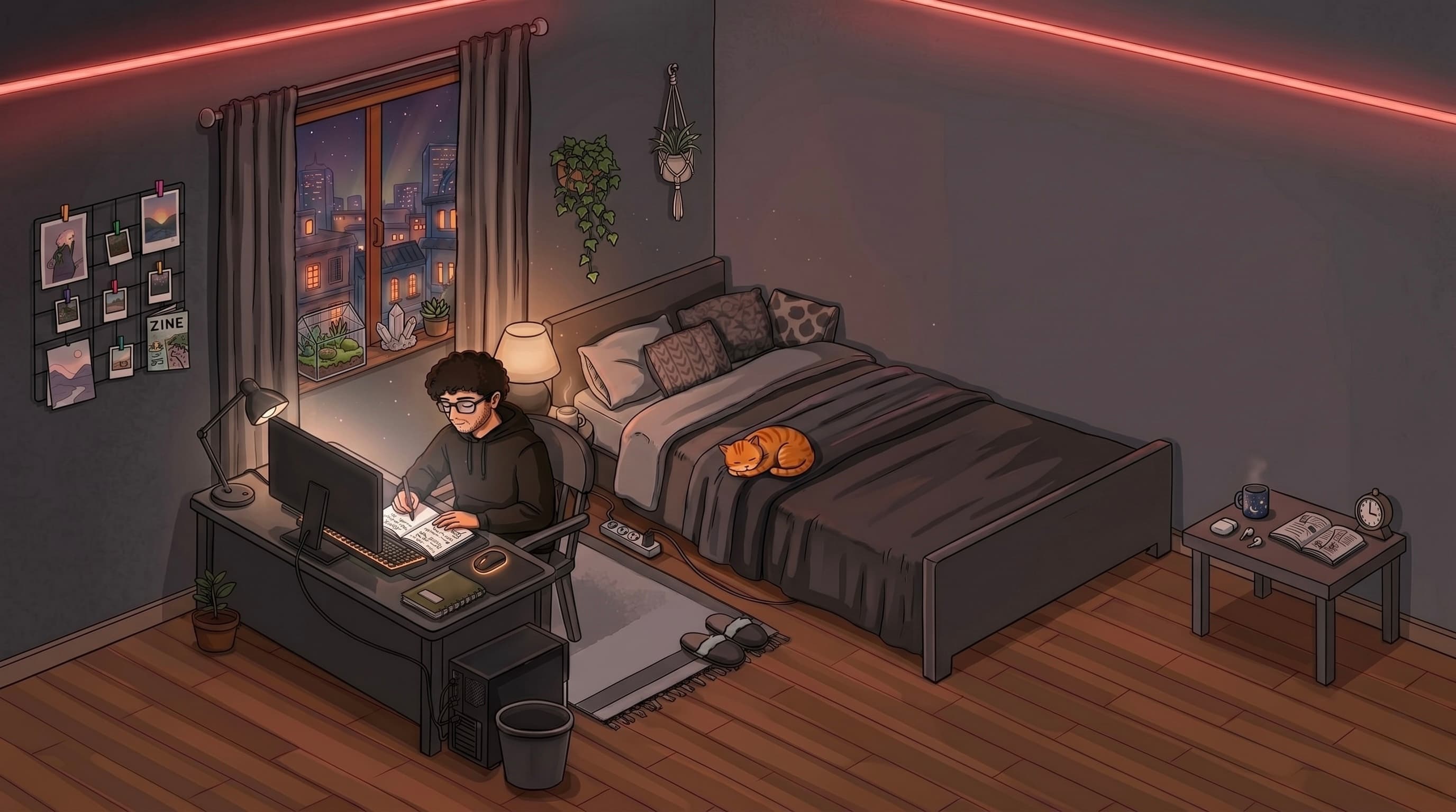 Lofi room workspace